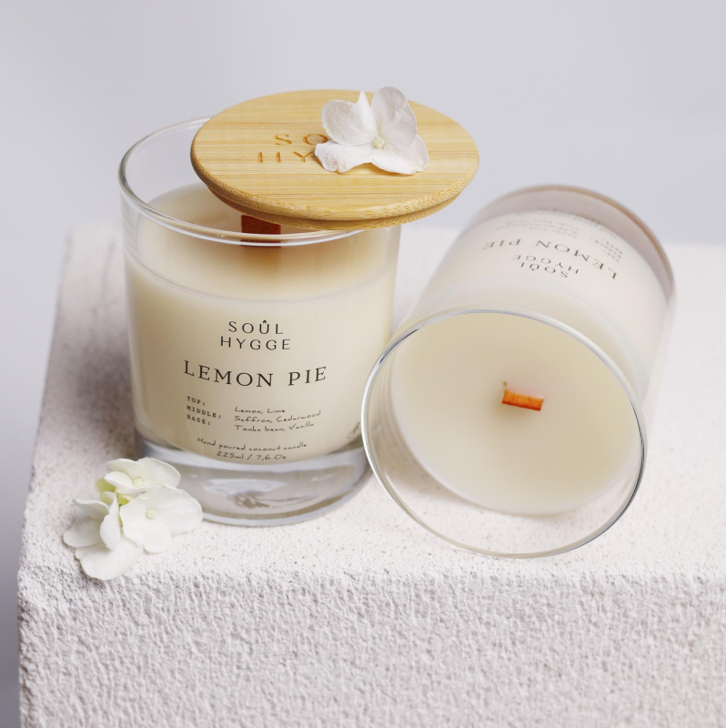 Свеча LEMON PIE (деревянный фитиль)